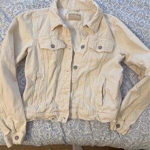 We The Free Cream Denim Jacket